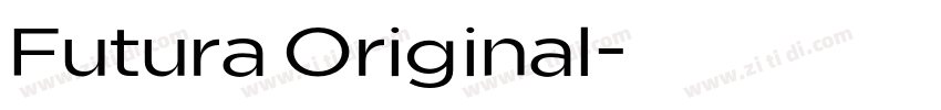 Futura Original字体转换
